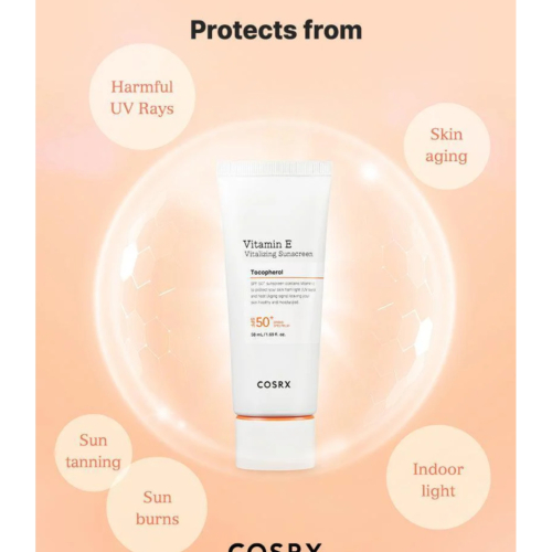 COSRX - Protector solar facial SPF50+ Vitamin E Tocopherol