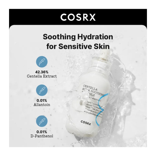 COSRX - Sérum facial Hydrium Centella Aqua Soothing Ampoule