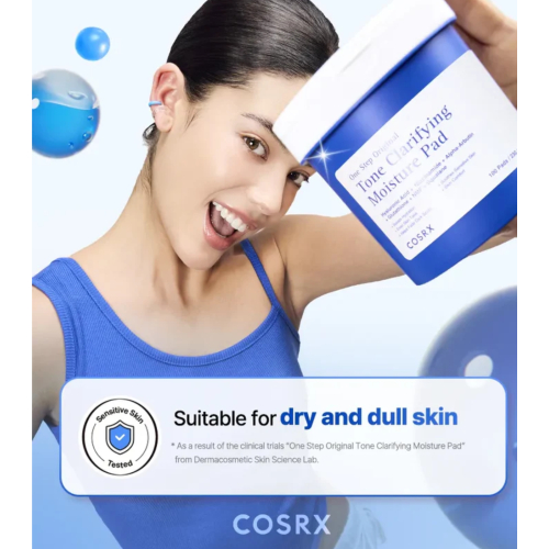 COSRX - Tónico facial hidratante formato pads One Step Original Tone Clarifying