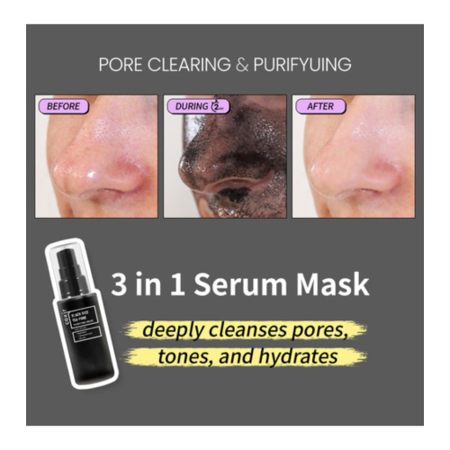 COXIR - Mascarilla facial purificante Black Rise Txa Pore