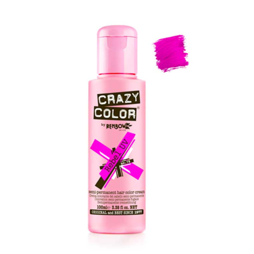 CRAZY COLOR - Crema colorante para el cabello - Nº 78: Rebel UV 100ml