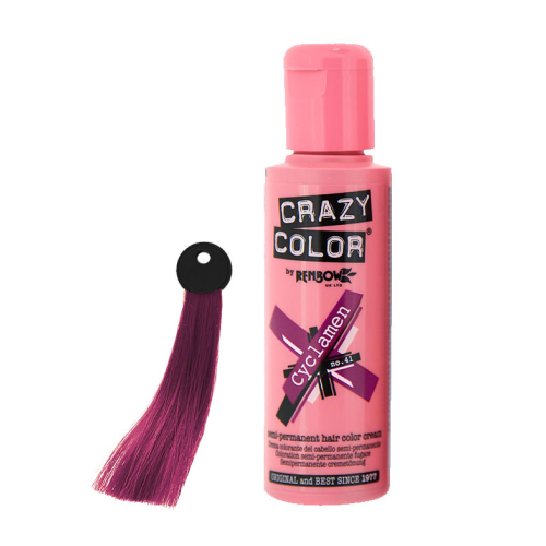 CRAZY COLOR Nº 41 - Crema colorante para el cabello - Cyclamen 100ml