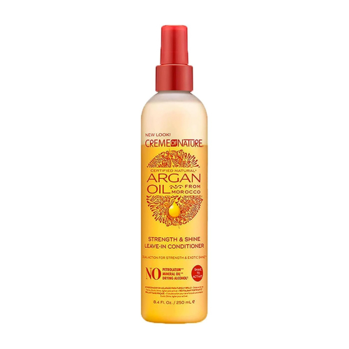 Creme of Nature - Acondicionador leave-in con aceite de argán Strength & Shine