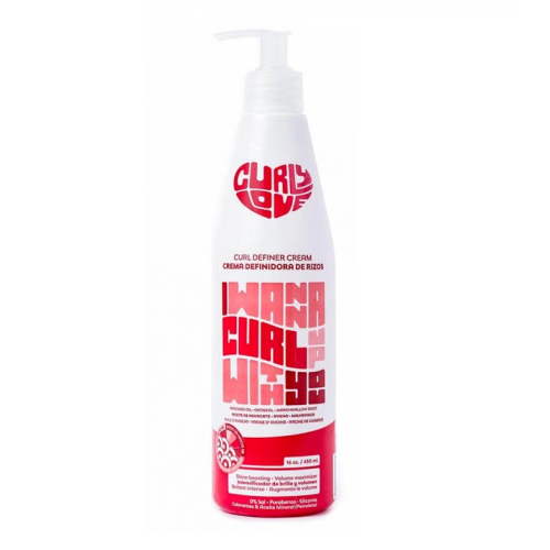 Curly Love - Crema definidora de rizos Curl Definer - Aguacate, Avena y Malvavisco 450ml