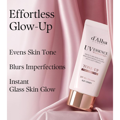 D'Alba - Protector solar facial Tone-Up Pink Correcting SPF50+ PA++++