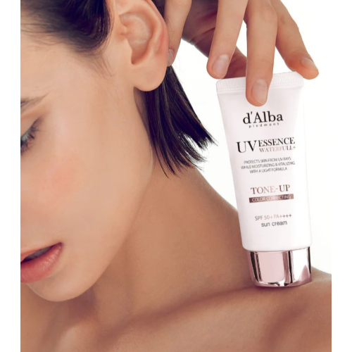 D'Alba - Protector solar facial Tone-Up Pink Correcting SPF50+ PA++++