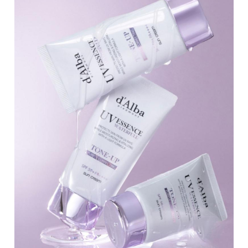 D'Alba - Protector solar facial Tone-Up SPF50+ PA++++ - Purple Correcting