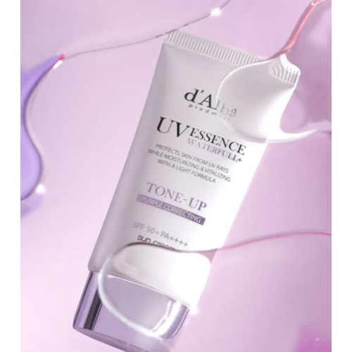 D'Alba - Protector solar facial Tone-Up SPF50+ PA++++ - Purple Correcting