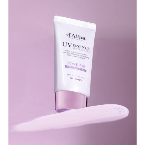 D'Alba - Protector solar facial Tone-Up SPF50+ PA++++ - Purple Correcting
