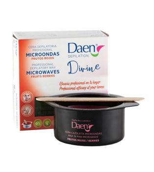 Daen - Cera depilatoria en cazoleta microondas - Frutos rojos 100g