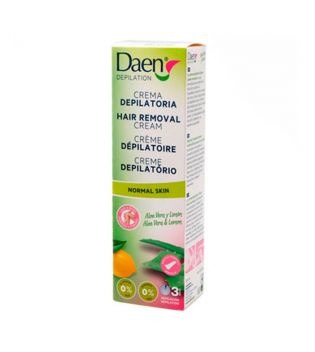 Daen - Crema depilatoria para pieles normales con Aloe Vera y Limón