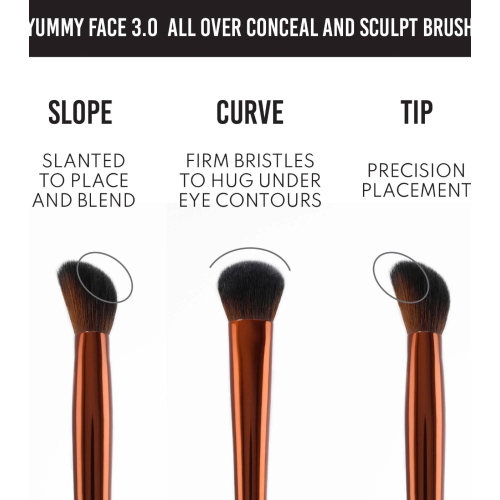 Danessa Myricks - Brocha para corrector y contorno Yummy Face 3.0 All Over Concealer