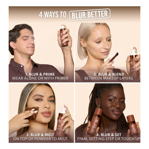 Danessa Myricks - Spray fijador matificante Liquid Blurring Balm - Mini