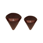 Danessa Myricks - Set borlas de maquillaje Yummy Skin Velour Puff Duo - Dark Chocolate