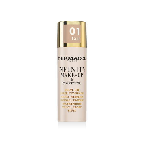 Dermacol - Base de maquillaje y corrector 2 en 1 Infinity - 01: Fair