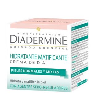 Diadermine - Crema de Día Hidratante Matificante - Pieles Normales y Mixtas