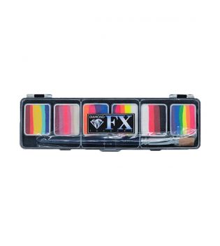 Diamond FX - Paleta de 6 aquacolores Split Cakes - Glow