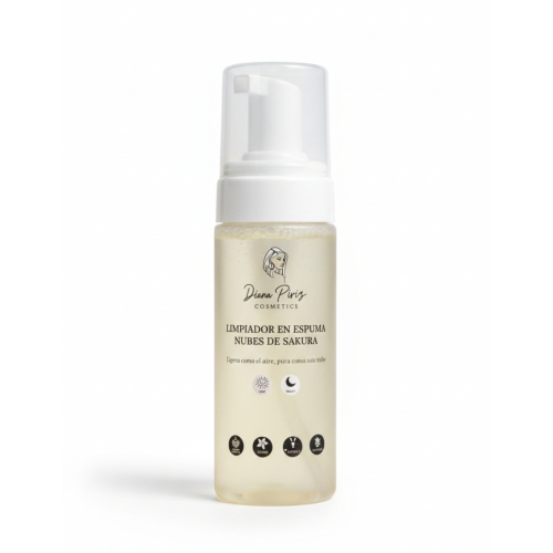 Diana Piriz Cosmetics - Espuma limpiadora Nubes de Sakura