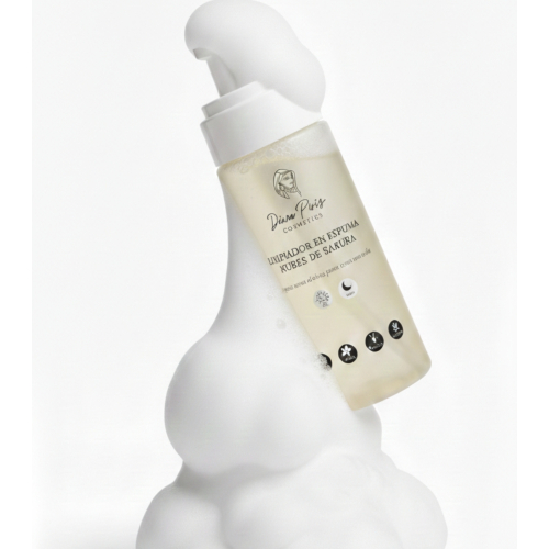 Diana Piriz Cosmetics - Espuma limpiadora Nubes de Sakura