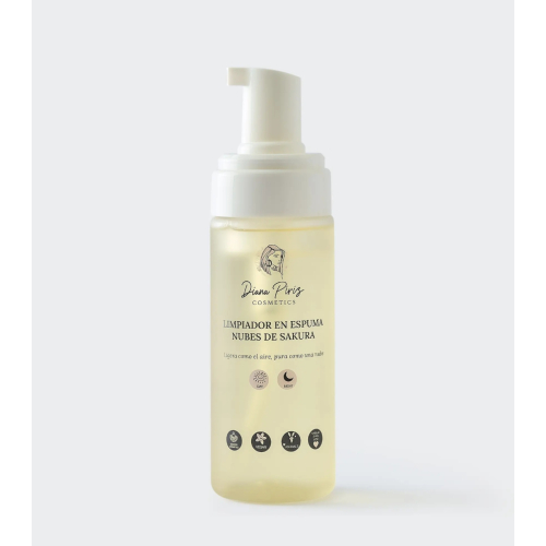 Diana Piriz Cosmetics - Espuma limpiadora Nubes de Sakura