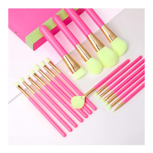 Docolor - Set de Brochas (18 piezas) - Hot Pink