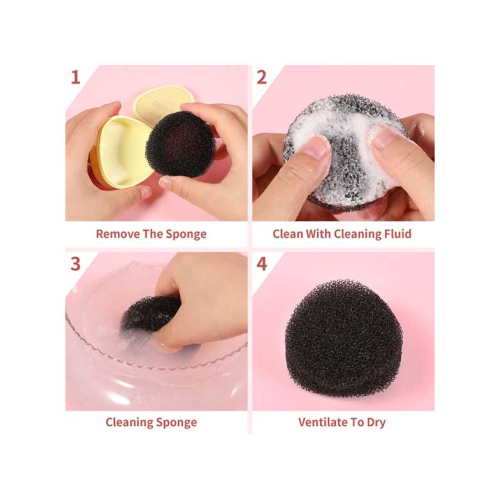 Docolor - Set de limpiadores para brochas Quick Cleaner Box & Wet Cleaning Soap Box