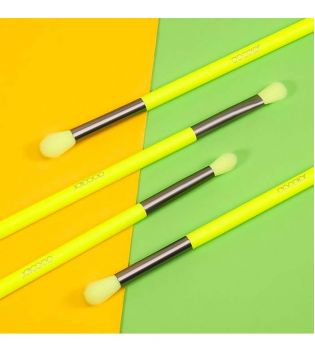 Docolor - Set de pinceles de ojo Neon (4 piezas) - Verde