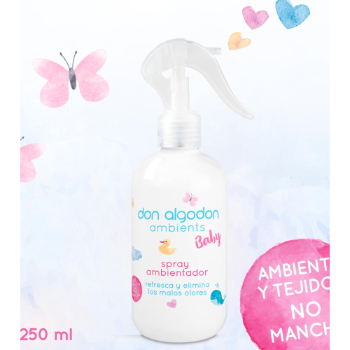 Don Algodon - Spray ambientador para hogar y tejidos - Baby