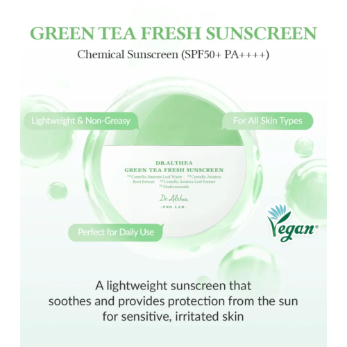Dr. Althea - Protector solar Green Tea Fresh SPF50+ PA++++
