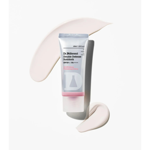 Dr.Different - Protector solar facial Double Defense Sunblock SPF50+ PA ++++