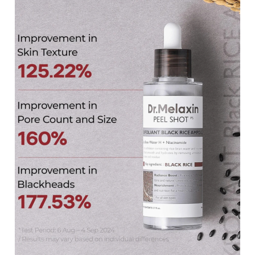 Dr.Melaxin - *Peel Shot* - Ampolla exfoliante Peel Shot Black Rice