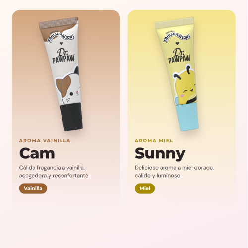 Dr. PAWPAW - Squishmallows Full Set | 6 Bálsamos de Labios Hidratantes con Aromas Inspirados en Personajes Adorables y Fórmula Enriquecida con Extracto de Papaya