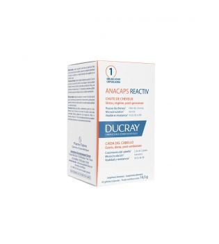 Ducray - Cápsulas anticaída del cabello Anacaps Reactiv - 30 cápsulas