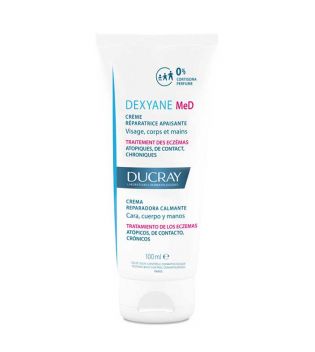 Ducray - Crema facial y corporal reparadora calmante Dexyane MeD 100ml - Tratamiento eczemas
