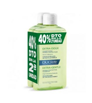 Ducray - *Extra-Doux* - Dúo de Champú dermo-protectores 2x400 ml