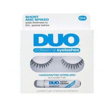 DUO - Pack de pestañas postizas + pegamento para pestañas Short and Spiked - D14