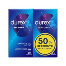 Durex - Preservativos Natural - 2 x 12 unidades