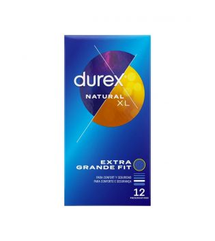 Durex - Preservativos Natural XL - 12 unidades