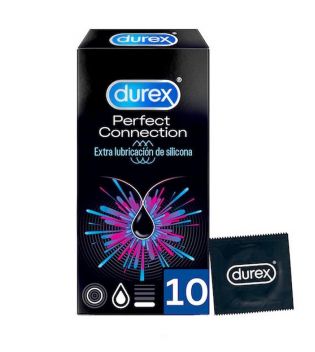 Durex - Preservativos Perfect Connection Extra Lubricación - 10 unidades