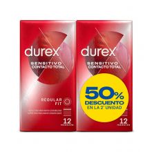 Durex - Preservativos Sensitivo Contacto Total - 2 x 12 unidades
