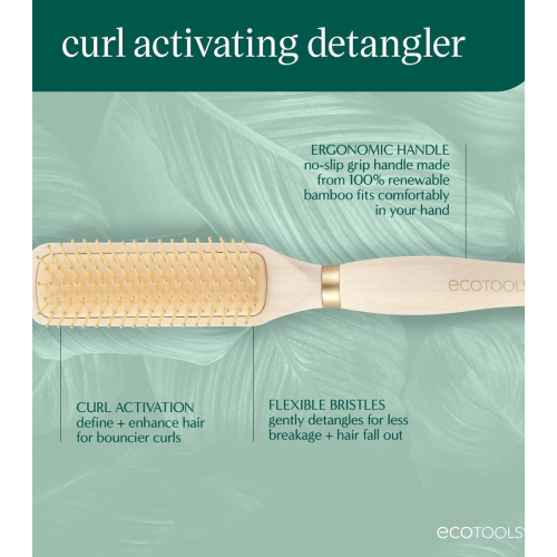 Ecotools - Cepillo desenredante para pelo rizado Curl Activating