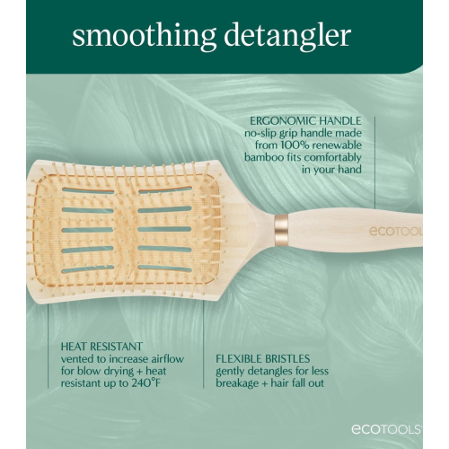 Ecotools - Cepillo desenredante Smoothing Detangler