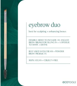 Ecotools - Dúo de brochas para cejas Eyebrow Duo