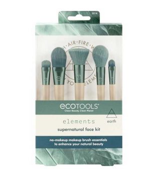 Ecotools - *Elements* - Set de brochas Supernatural Face Kit - Earth