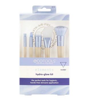 Ecotools - *Elements* - Set de brochas y herramientas para skincare Hydro-Glow - Water