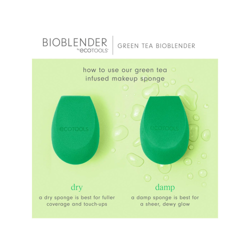 Ecotools - Esponja de maquillaje Green Tea Bioblender