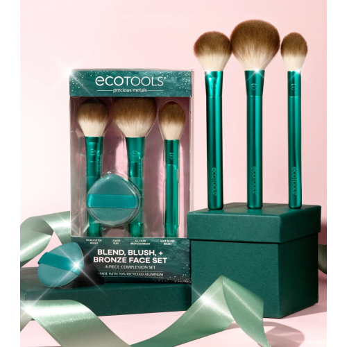 Ecotools - *Holidays* - Set de brochas Blend, Blush, + Bronze Face Set