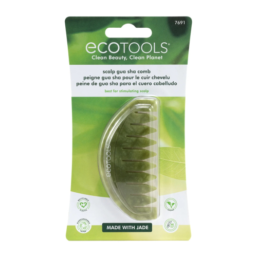 Ecotools - Peine Gua Sha para cuero cabelludo Jade