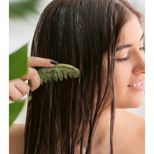 Ecotools - Peine Gua Sha para cuero cabelludo Jade