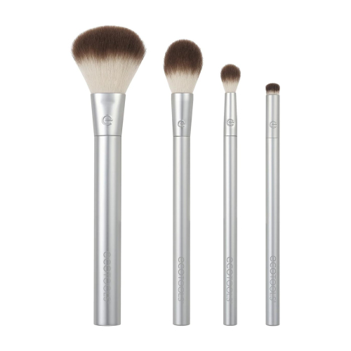 Ecotools - *Precious Metals* - Set de 4 brochas Cheek + Eye Highlight